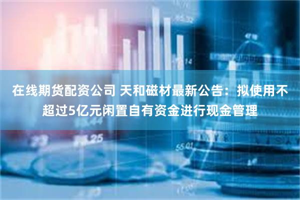 在线期货配资公司 天和磁材最新公告：拟使用不超过5亿元闲置自有资金进行现金管理