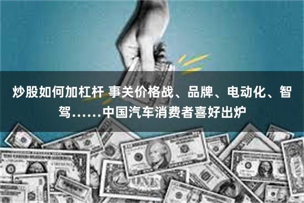 炒股如何加杠杆 事关价格战、品牌、电动化、智驾……中国汽车消费者喜好出炉