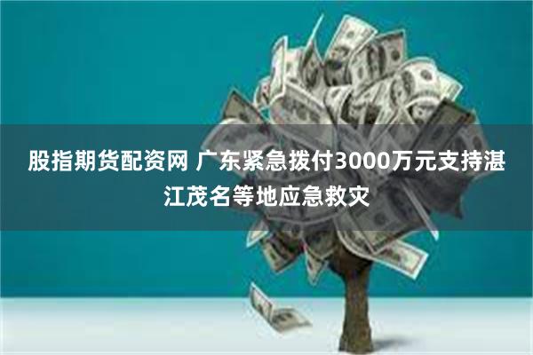 股指期货配资网 广东紧急拨付3000万元支持湛江茂名等地应急救灾